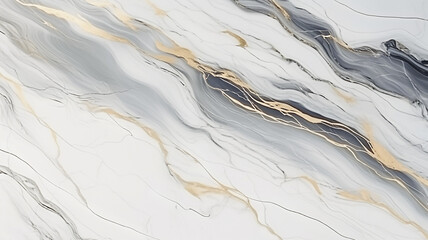 Obraz premium white marble texture with golden pattern, precious stone texture, marble floor and walls, swirls and waves details in the luxurious stone