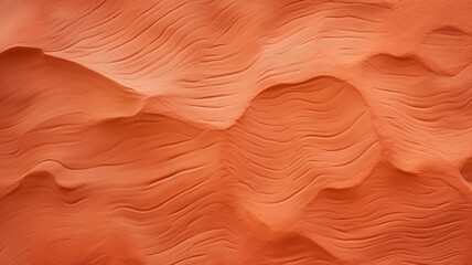 orange brown clay texture, wet clay pattern, dirt and sand, texture from nature, close-up picture of an abstract desert pattern, ripple of sand - obrazy, fototapety, plakaty