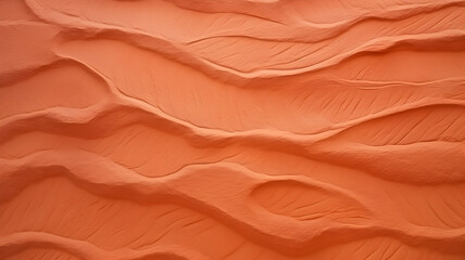 orange brown clay texture, wet clay pattern, dirt and sand, texture from nature, close-up picture of an abstract desert pattern, ripple of sand - Powered by Adobe