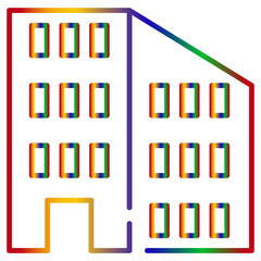  building gradien icon