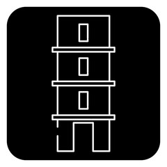  building glyph icon