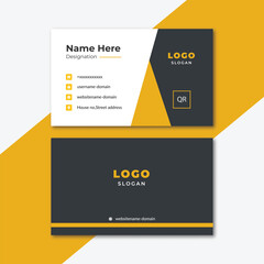 Simple corporate business card design templet vector