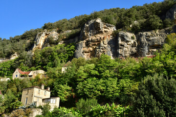 Fototapeta na wymiar La Roque Gageac; France - october 7 2023 : the old village