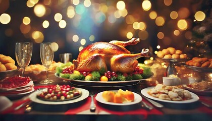 christmas table setting