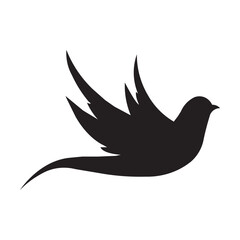 bird logo vector silhouette