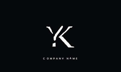 YK, KY, Y, K Abstract Letters Logo Monogram