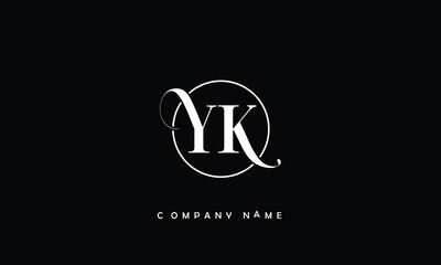 YK, KY, Y, K Abstract Letters Logo Monogram