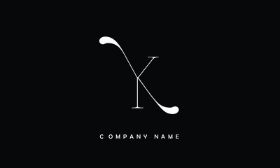 YK, KY, Y, K Abstract Letters Logo Monogram