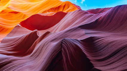 antelope canyon page state - abstract background - obrazy, fototapety, plakaty
