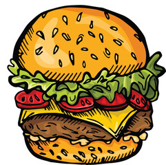Burger vector illustration
