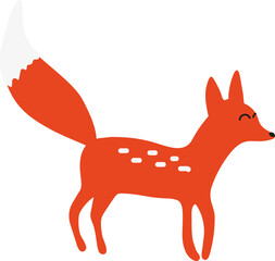 Cute Little Fox Illustration