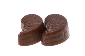 chocolate candies isolated