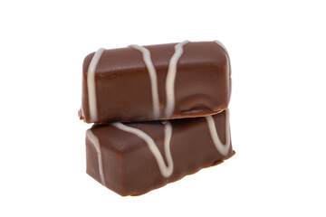 chocolate candies isolated