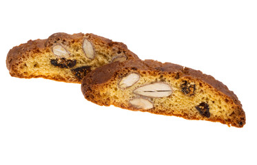 Italian biscotti cookies isolated