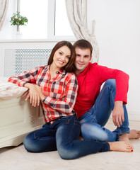 Couple at home relaxing