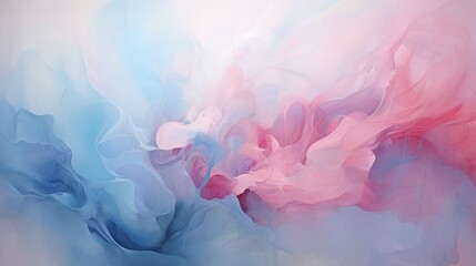 a visually dynamic composition where gentle pink and tranquil blue hues blend together in a soft swirl of colors, creating a calming and relaxing background that exudes grace and peacefulness.