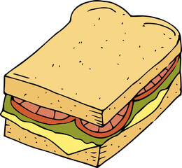 sandwich with cheese - 701075629