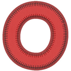 Fabric Alphabet Letter O