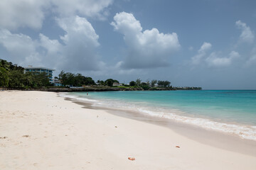 Miami Beach (Enterprise), Barbados: view of the tropical beach along the caribbean coast.