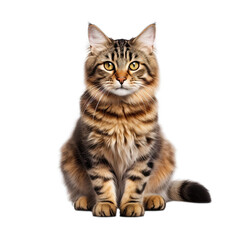 british cat isolated on white