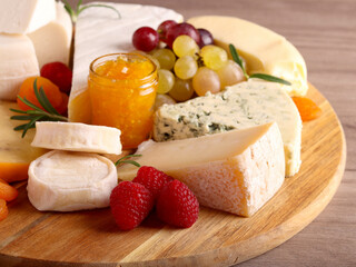 Assorted sorts of cheese