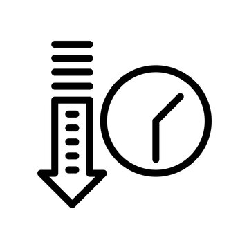 decrease line icon