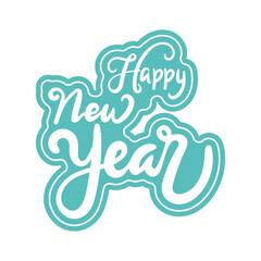 Happy New Year Lettering