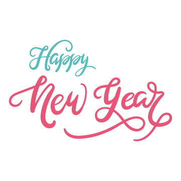 Happy New Year Lettering