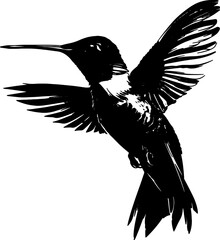 silhouette of a sparrow.