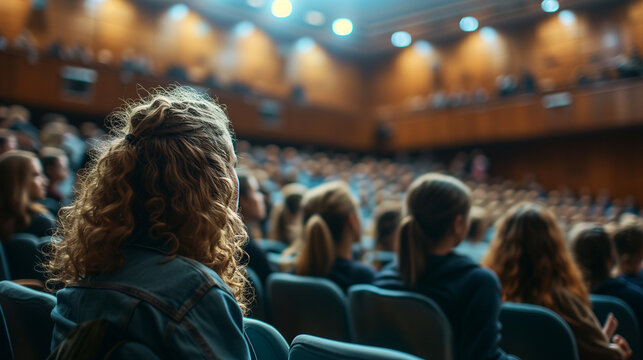 A Student In The Audience At A University