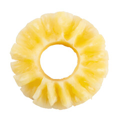  Peeled pineapple ring - isolated on trtansparent background