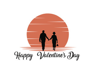 Happy Valentine Day, Happy Chocolate Day, Happy Rose Day, Happy Teddy Day, Happy Hug Day, Happy Propose Day and Happy Kiss Day logo design vector illustration