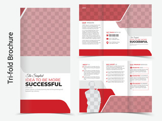 Fototapeta na wymiar Trifold Brochure Template.Modern, Creative, and Professional tri-fold brochure vector design