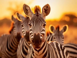 Foto op Canvas portrait of zebra © faiz