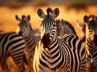 Foto op Canvas zebras in the wild © faiz