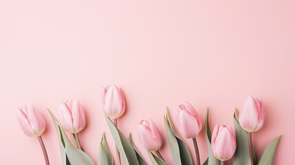 Women's day with tulip  on 8 march
