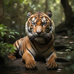 The Secrets of the Bengal Tiger's Majesty and Stealth generative ai