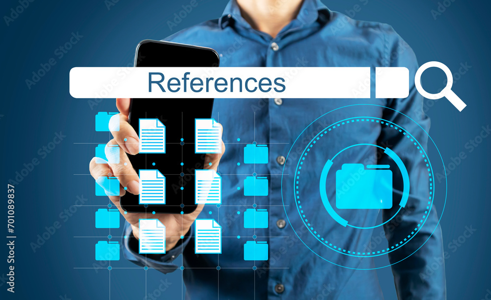 Poster references are used to find information to confirm issues raised.,doing business requires references