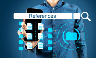 References are used to find information to confirm issues raised.,Doing business requires references.
