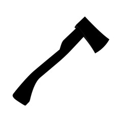 Vector icon illustration of ax silhouette isolated on white background.