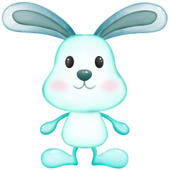 easter bunny with a background