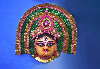 The Chhau mask is a unique traditional cultural heritage art used for chhau dance