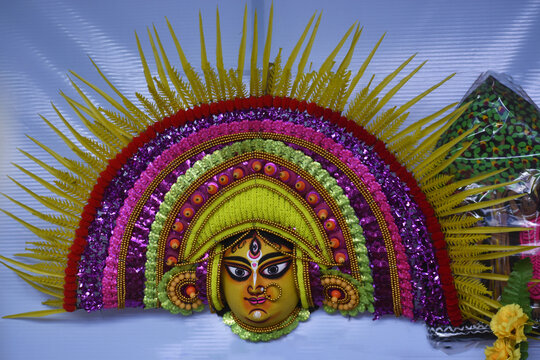 These masks are mainly used in Chhau dance as props representing mythological characters such as Durga