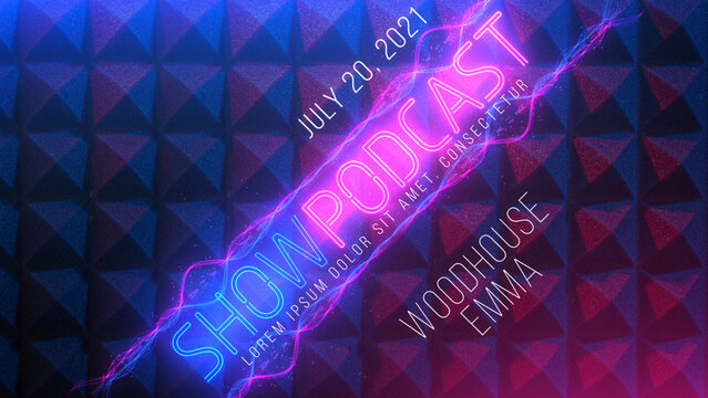 Neon Podcast Audio and Music Visualizations