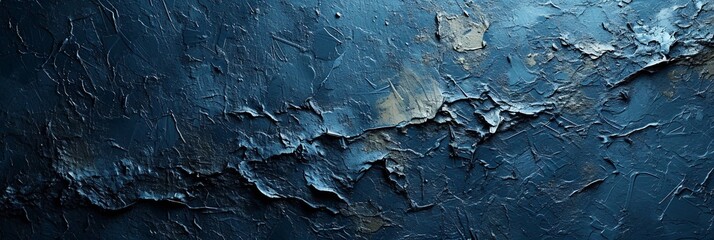 Blue background texture Grunge Navy Abstract panorama banner. - obrazy, fototapety, plakaty