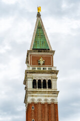 Fototapeta na wymiar the bell tower of St Mark's Basilica, Venice, Italy