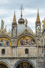 The Basilica of San Marco in St. Marks square in Venice, Italy
