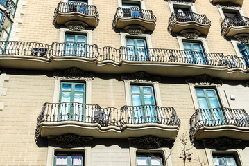 Modernist style building, Barcelona, Catalonia, Spain © jordi2r