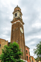 Obraz premium Church tower, Chiesa dei Santi Apostoli church, Venice, Veneto, Italy