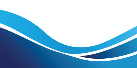 Abstract blue banner background vector. Blue wave banner. Vector illustration